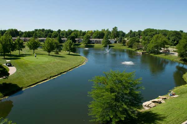 The golf course and waterway at JKV